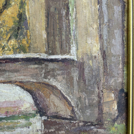 Vintage Landscape Oil Painting "Golden Frame" Detailed Belgique Art Holland Art Shop