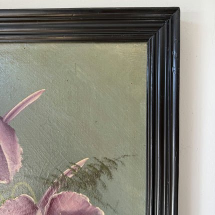 Intriguing Oil Painting Floral Still Life "Orchid Vase" Authentic Medium Art Holland Art Shop