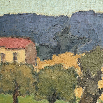 Marcel Ducret Refined Landscape Oil Painting "Village Church" Classic Art Holland Art Shop