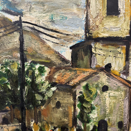Classic Landscape Oil Painting "Bell Tower" Elegant Artwork Holland Art Shop
