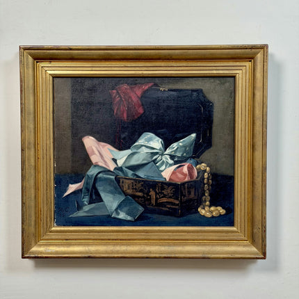 Vintage Still Life Oil Painting "Ribbon Bow" Timeless Art Holland Art Shop