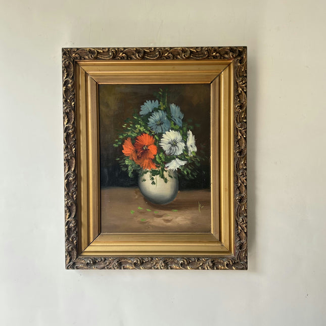 Refined Floral Still Life Oil Painting "Flower Vase" Expressive Artwork Holland Art Shop