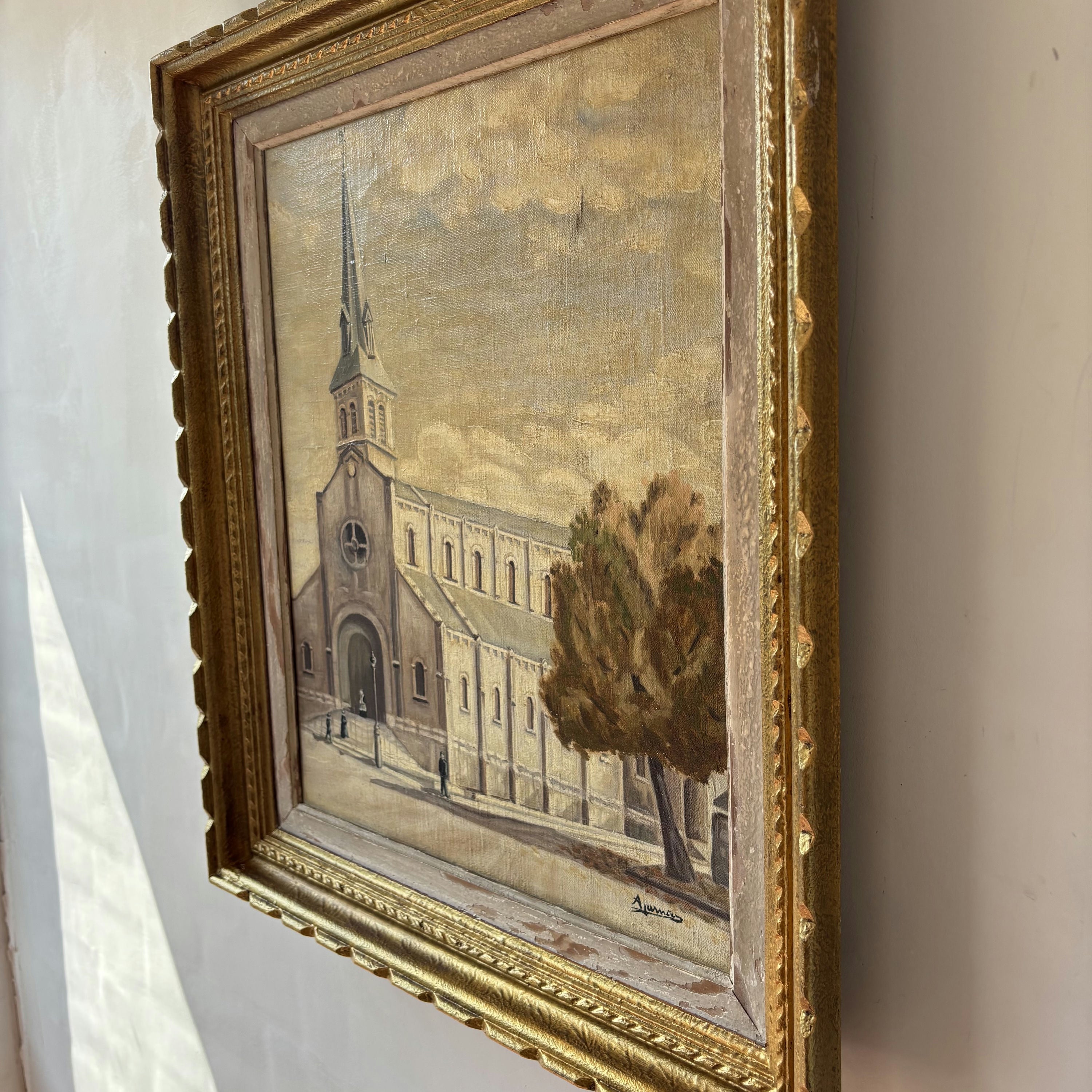 Traditional Cityscape Oil Painting 
