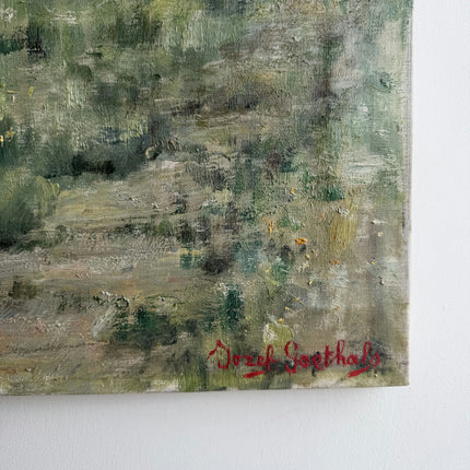 Original Landscape Oil Painting "Grazing Cows" Handcrafted Art Holland Art Shop