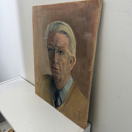 Expressive Portrait Oil Painting "Older Man" Rustic Artwork Holland Art Shop