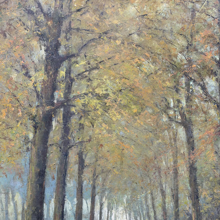 Timeless Landscape Oil Painting "Tree Alley" Detailed Artwork Holland Art Shop