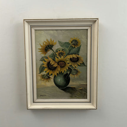 Original Flowery Still Life Oil Painting "Sunflower Bouquet" Timeless Art Holland Art Shop