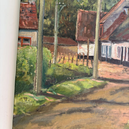 Expressive Farm Oil Painting "Country Road" Detailed Artwork Holland Art Shop