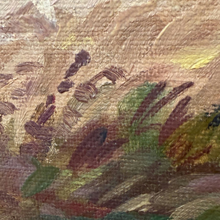 Authentic Landscape Oil Painting "Row Of Trees" Expressive Large Artwork Holland Art Shop