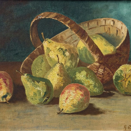 Handcrafted Still Life Oil Painting "Fruit Basket" Refined Art Holland Art Shop
