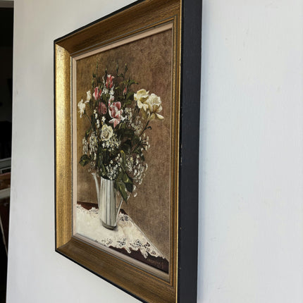 Authentic Floral Still Life Oil Painting "Painted Bouquet" Detailed Art Holland Art Shop