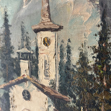 Elegant Interior Oil Painting "Mountain Church" Detailed Artwork Holland Art Shop