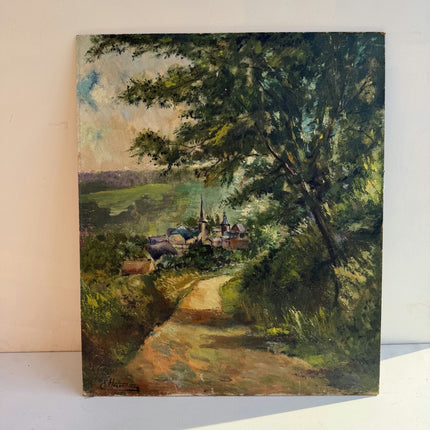 Original Landscape Oil Painting "Dirt Path" Timeless Art Holland Art Shop