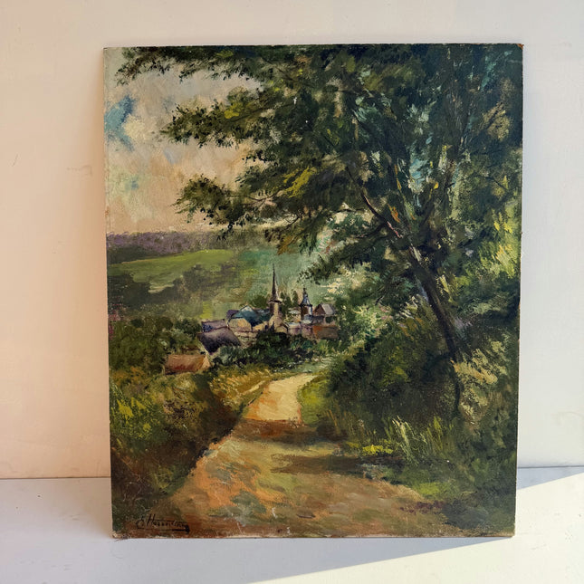 Original Landscape Oil Painting "Dirt Path" Timeless Art Holland Art Shop