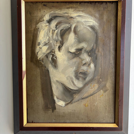 Authentic Portrait Oil Painting "Male Head" Refined Artwork Holland Art Shop
