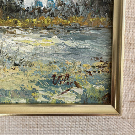 Original Landscape Oil Painting "Framed Painting" Detailed Art Holland Art Shop