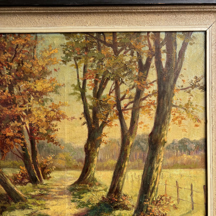Original Landscape Oil Painting "Autumn Trees" Handcrafted Artwork Holland Art Shop