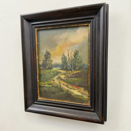 Traditional Landscape Oil Painting "River Path" Elegant Small Art Holland Art Shop