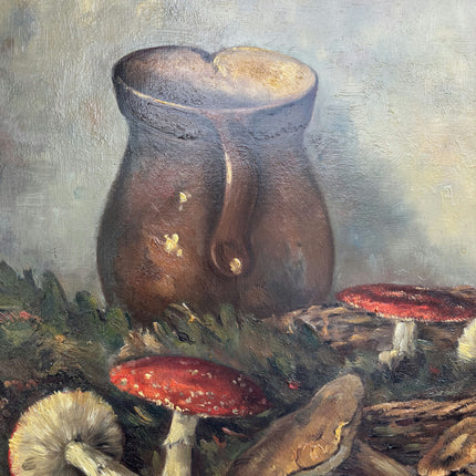 Rustic Still Life Oil Painting "Mushroom Still-Life" Authentic Art Holland Art Shop
