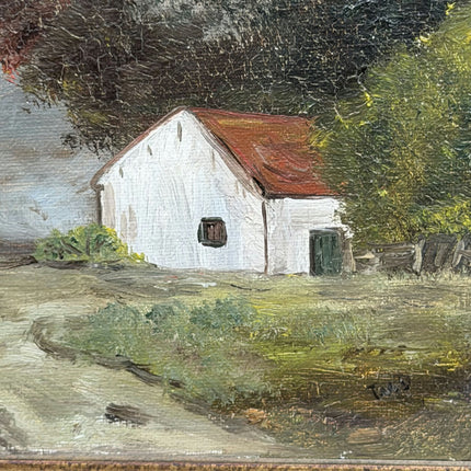 Original Landscape Oil Painting "White House" Detailed Small Art Holland Art Shop