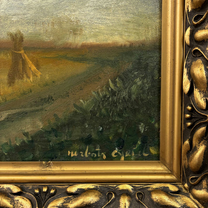 Timeless Landscape Oil Painting "Golden Frame" Original Art Holland Art Shop
