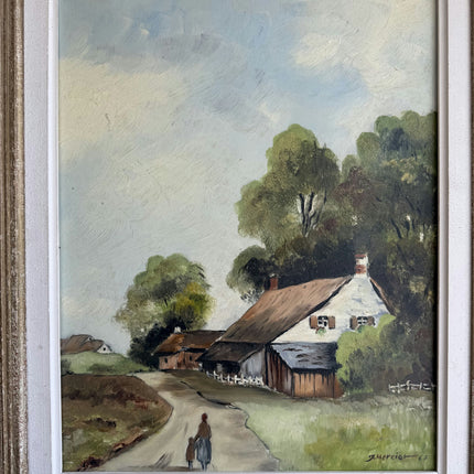 Authentic Landscape Oil Painting "Country Cottage" Traditional Art Holland Art Shop