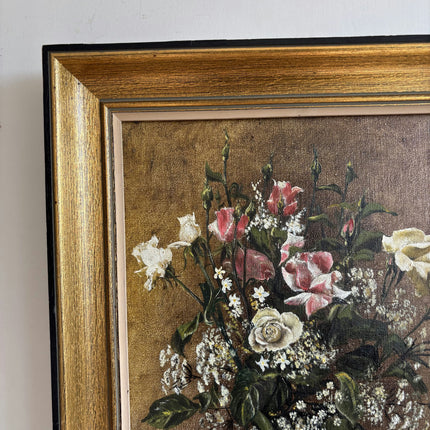 Authentic Floral Still Life Oil Painting "Painted Bouquet" Detailed Art Holland Art Shop