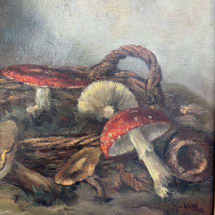 Rustic Still Life Oil Painting "Mushroom Still-Life" Authentic Art Holland Art Shop