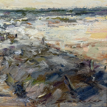 Detailed Seascape Oil Painting "Seascape Painting" Authentic Small Art Holland Art Shop