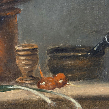 Rustic Still Life Oil Painting "Stretched Canvas" Vintage Art Holland Art Shop