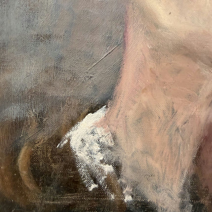 Expressive Portrait Oil Painting "Woman Portrait" Handcrafted Small Art Holland Art Shop