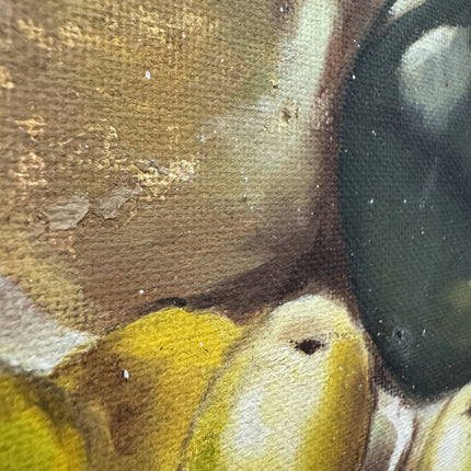 Handcrafted Still Life Oil Painting "Black Bottle" Expressive Small Artwork Holland Art Shop