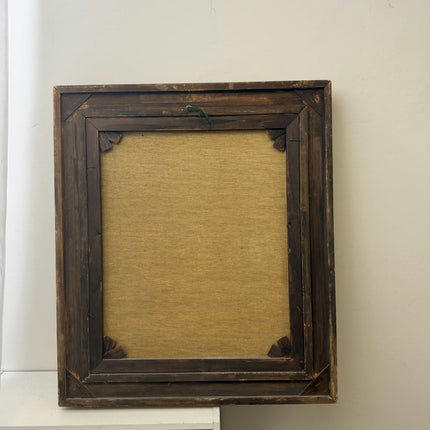 Rustic Still Life Oil Painting "Wooden Frame" Handcrafted Large Artwork Holland Art Shop