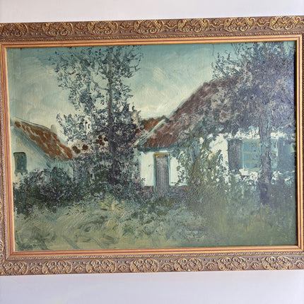 Timeless Farm Oil Painting "Ornate Frame" Detailed Large Art Holland Art Shop