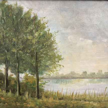 Vintage Landscape Oil Painting "Grouped Trees" Classic Artwork Holland Art Shop