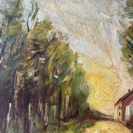 Classic Landscape Oil Painting "Country Cottage" Detailed Small Art Holland Art Shop