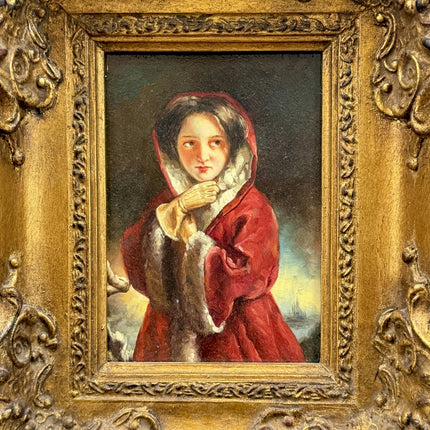 Elegant Portrait Oil Painting "Paint Strokes" Traditional Small Artwork Holland Art Shop