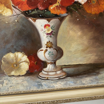 Figurative Oil Painting Floral Still Life "Floral Arrangement" Medium Art - HollandArtShop