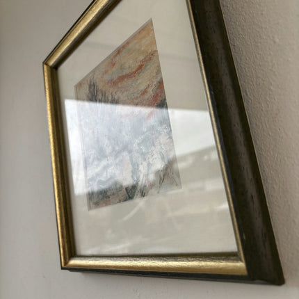 Figurative Oil Painting Landscape "Twilight Reflection" Marvelous Small Artwork - HollandArtShop