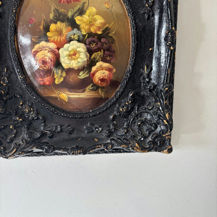 Fine Oil Painting Floral Still Life "Floral Arrangement" Intriguing Italian Art - HollandArtShop