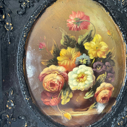 Fine Oil Painting Floral Still Life "Floral Arrangement" Intriguing Italian Art - HollandArtShop