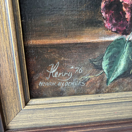 Fine Oil Painting Flowery Still Life "Floral Arrangement" Authentic Large Art - HollandArtShop