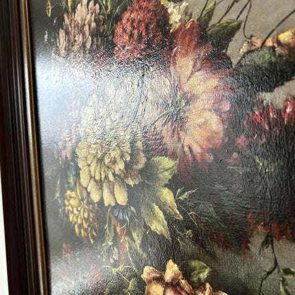 Fine Oil Painting Flowery Still Life "Floral Arrangement" Authentic Large Art - HollandArtShop