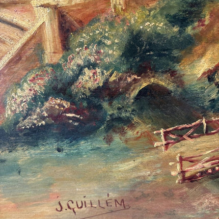 Fine Oil Painting Landscape "Garden Steps" Expressive Medium Artwork - Holland Art Shop