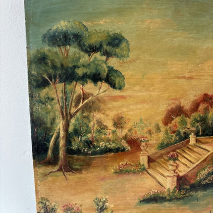 Fine Oil Painting Landscape "Garden Steps" Expressive Medium Artwork - Holland Art Shop