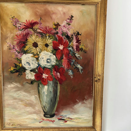 Fine Oil Painting Still Life "Flower Arrangement" Handcrafted Large Artwork - HollandArtShop