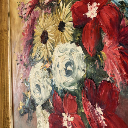 Fine Oil Painting Still Life "Flower Arrangement" Handcrafted Large Artwork - HollandArtShop