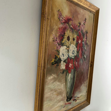 Fine Oil Painting Still Life "Flower Arrangement" Handcrafted Large Artwork - HollandArtShop