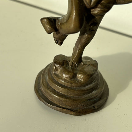 Fine Portrait Sculpture "Flute Player" Striking Small Artwork - HollandArtShop