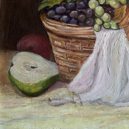 French Oil Painting Original Painted Still life Art Antique canvas ca. 1940 - HollandArtShop